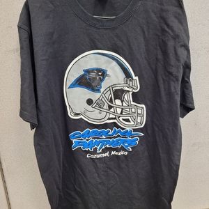 Nfl Carolina Panthers Cozumel Mexico Graphic Design T Shirt Size Large